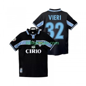 Billige Fotballdrakter SS Lazio VIERI 32 1999 Retro Bortedraktsett 1998 Kortermet